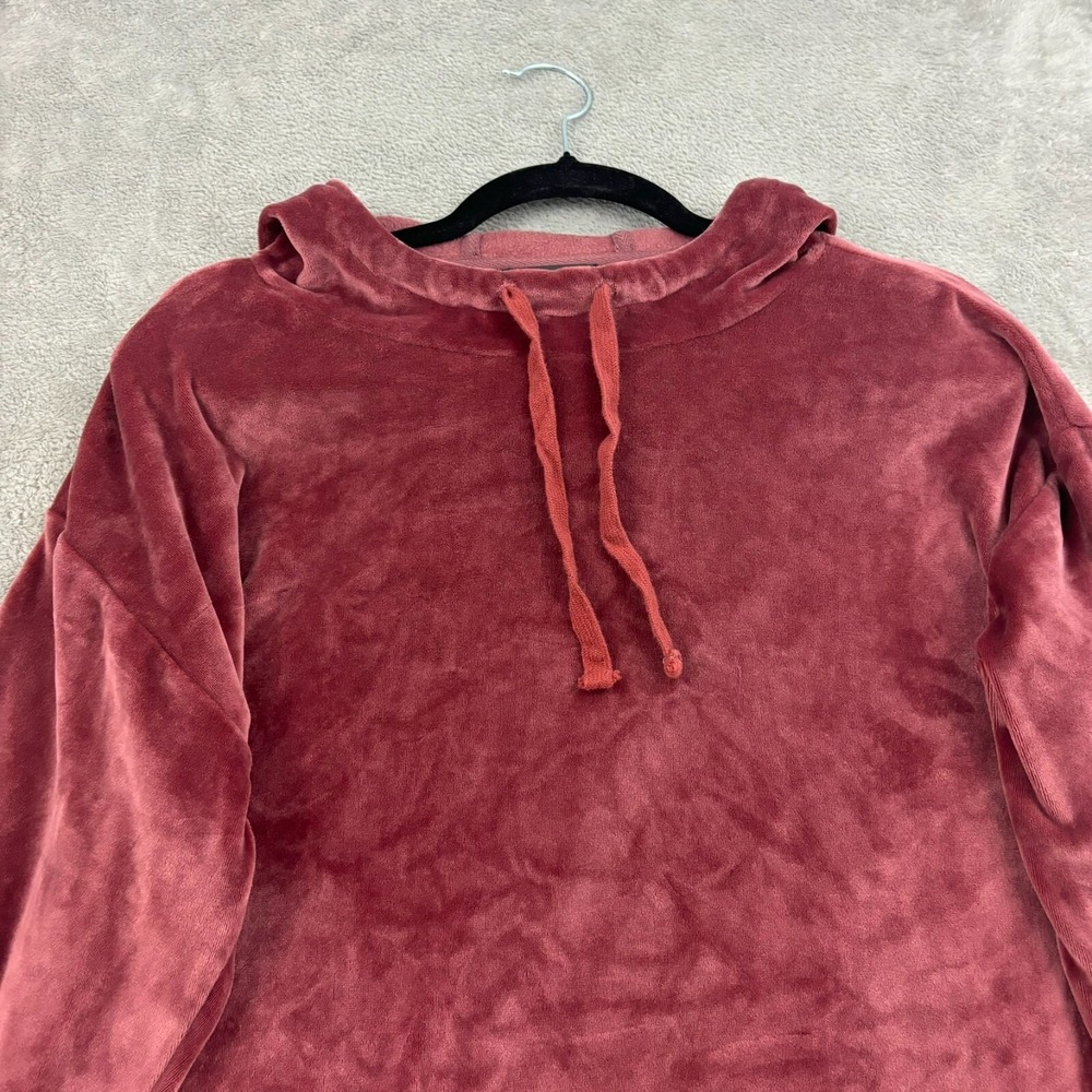 Summersalt Velour Hoodie Womens S Pink Plush Cozy Loungewear Athleisure Comfy - Picture 3 of 14